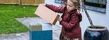 Stora bygg- och konstruktionsklossar