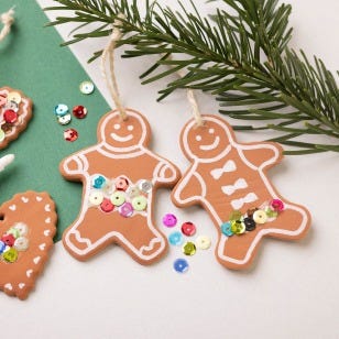 Collagebild - Pepparkakor gjorda av Silk Clay