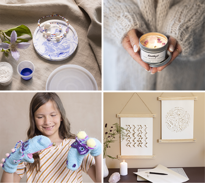 Collagebild med inspirationsbilder på våra nya trender