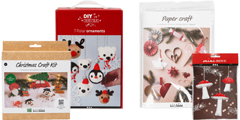 DIY-kit med juldekorationer