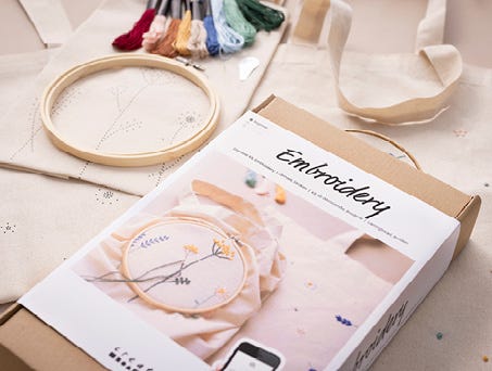 Starta DIY-kit med broderi