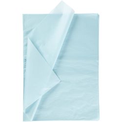Silkespapper, ark 50x70 cm, 17 g, ljusblå, 10 ark/ 1 förp.
