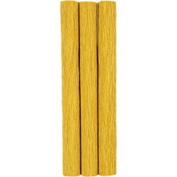 Kräppapper, 25x60 cm, Stretchbarhet: 180%, 105 g, curry