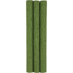 Kräppapper, 25x60 cm, Stretchbarhet: 180%, 105 g, lövgrön