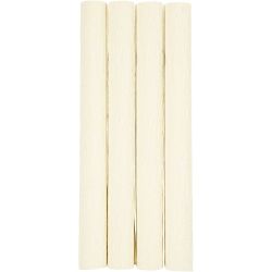 Kräppapper, 25x60 cm, Stretchbarhet: 180%, 105 g, off white, 4ark/ 1 förp.