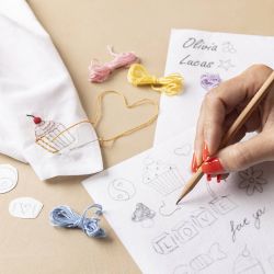 Vattenlösligt broderiark