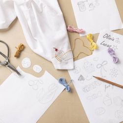 Vattenlösligt broderiark