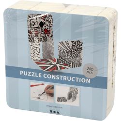 Puzzle konstruktionsbrickor