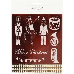 Dekorationsfolie och limark med motiv