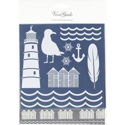 Dekorationsfolie och limark med motiv