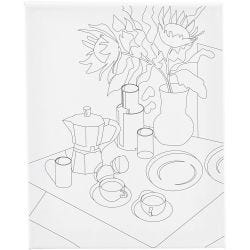 Målardukar med tryck, Frukostbord, D: 1,6 cm, stl. 24x30 cm, 360 g, 1 st.