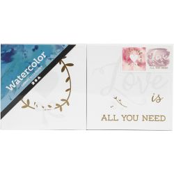 Målarduk med guldtryck