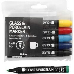Tuschpennor för Glas och Porslin