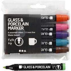 Tuschpennor för Glas och Porslin