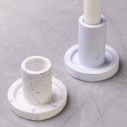 Silikonform, Ljusstakar, H: 6,5+7,5 cm, Dia. 7,3 cm, 2 st./ 1 f&ouml;rp.