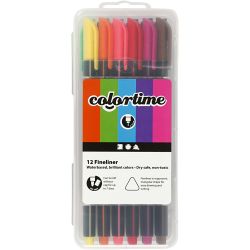 Colortime Fineliner-tuschpennor