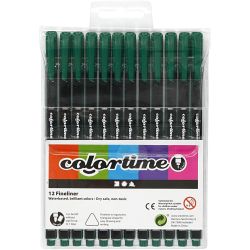 Colortime Fineliner-tuschpennor