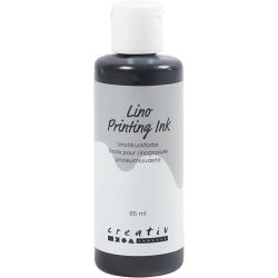 Linoleumfärg, svart, 85 ml/ 1 flaska