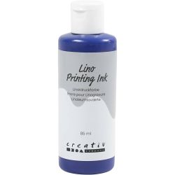 Linoleumfärg, blå, 85 ml/ 1 flaska