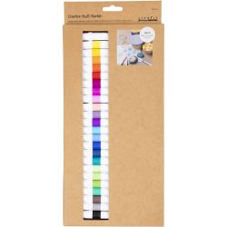 Kreativ Multi Tusch, spets 4 mm, mixade färger, 24st./ 1 förp.
