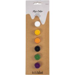 Plus Color-Hobbyfärg, halloweenfärger, 6x5 ml/ 1 förp.