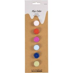 Plus Color-Hobbyfärg, starka färger, 6x5 ml/ 1 förp.