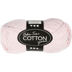 Bomullsgarn, nr. 8/4, L: 170 M, dusty rose, 50 g/ 1 nystan