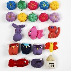 Mini textilfigurer