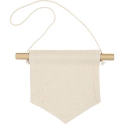 V&auml;ggbanner, Spetsig form, H: 16,5 cm, B: 15 cm, 300 g, ljusnatur, 2 st./ 1 f&ouml;rp.