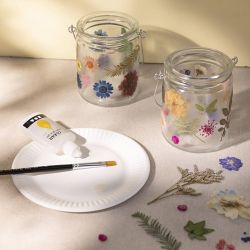 Torkade blommor och blad