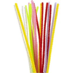 Piprensare, L: 30 cm, tjocklek 6 mm, vårfärger, 24 mix./ 1 förp.