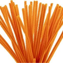 Piprensare, L: 30 cm, tjocklek 6 mm, orange, 50 st./ 1 förp.
