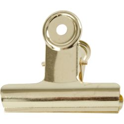 Metallklämma, B: 7,5 cm, mässing, 6 st./ 1 förp.