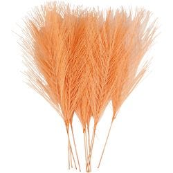 Konstgjorda fjädrar, L: 15 cm, B: 8 cm, orange, 10st./ 1 förp.