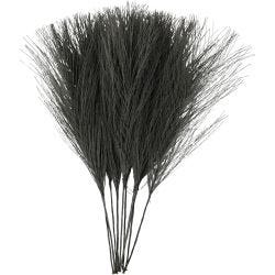 Konstgjorda fjädrar, L: 15 cm, B: 8 cm, svart, 10st./ 1 förp.