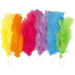 Dun, L: 11-17 cm, mixade färger, 18bunt/ 1 förp.