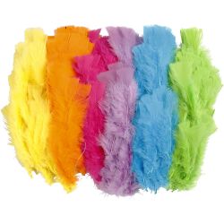 Dun, L: 11-17 cm, mixade färger, 144bunt/ 1 förp.