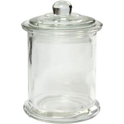 Glasburk med lock
