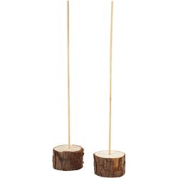 Träfötter med tillhörande pinne