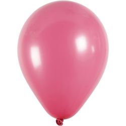 Ballonger, runda, Dia. 23 cm, mörkrosa, 10st./ 1 förp.