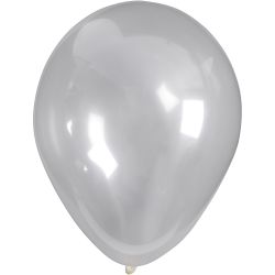 Ballonger, runda, Dia. 23 cm, transparent, 10st./ 1 förp.