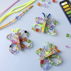 Facetterade Plastpärlor