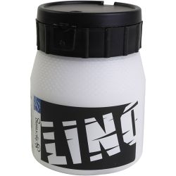 Linoleumfärg, vit, 250ml/ 1 burk