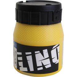 Linoleumfärg, gul, 250ml/ 1 burk