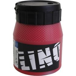Linoleumfärg, röd, 250ml/ 1 burk