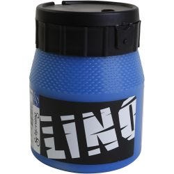 Linoleumfärg, blå, 250ml/ 1 burk