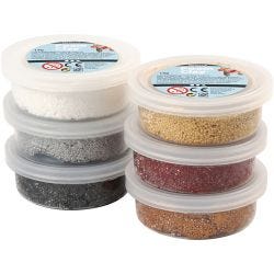 Foam Clay® , metallic, brun harmoni, 6x14g/ 1 förp.