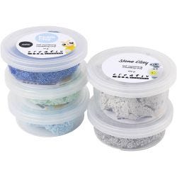 Stone Clay Mix, blå/grön harmoni, 1 förp.
