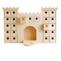 Adventskalender i trä som kan dekoreras