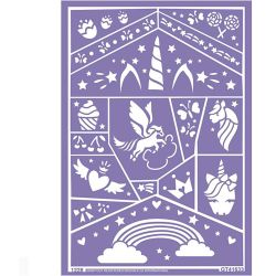 Självhäftande stencil för ansiktsmålning